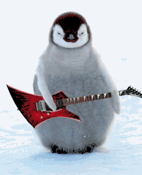 Penguin rockin'